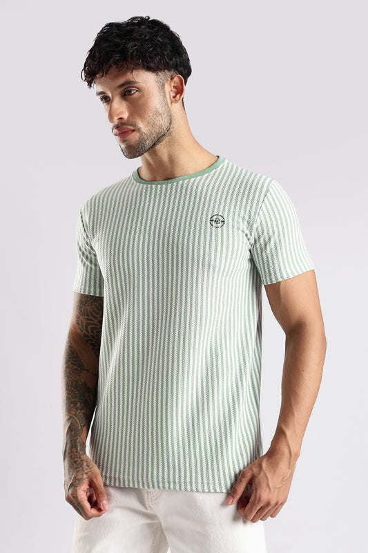 Stripe HD Plain T-shirt