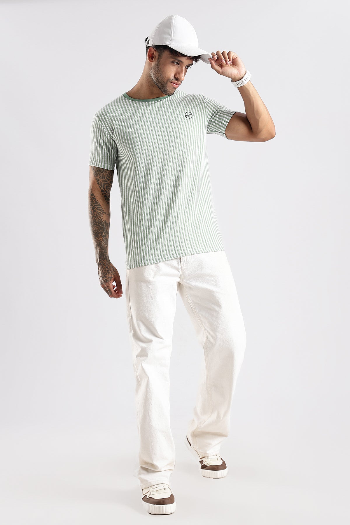 Stripe HD Plain T-shirt