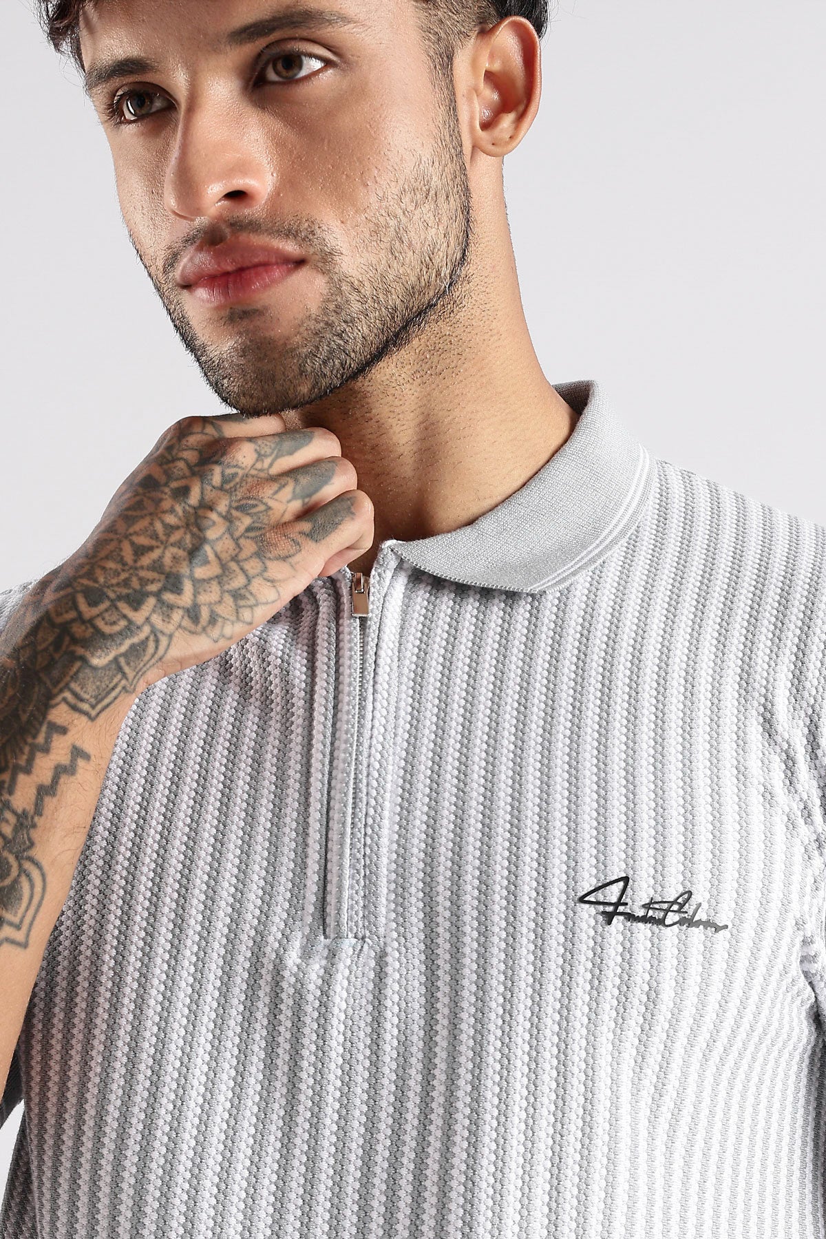 Stripe Polo T-shirt