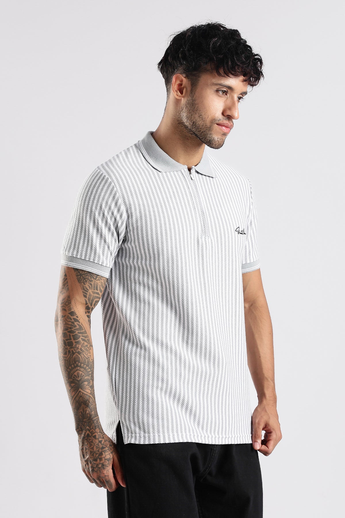 Stripe Polo T-shirt
