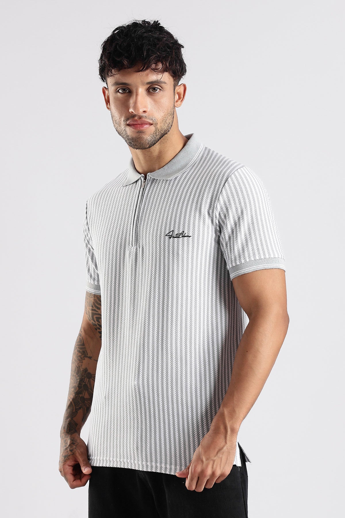 Stripe Polo T-shirt