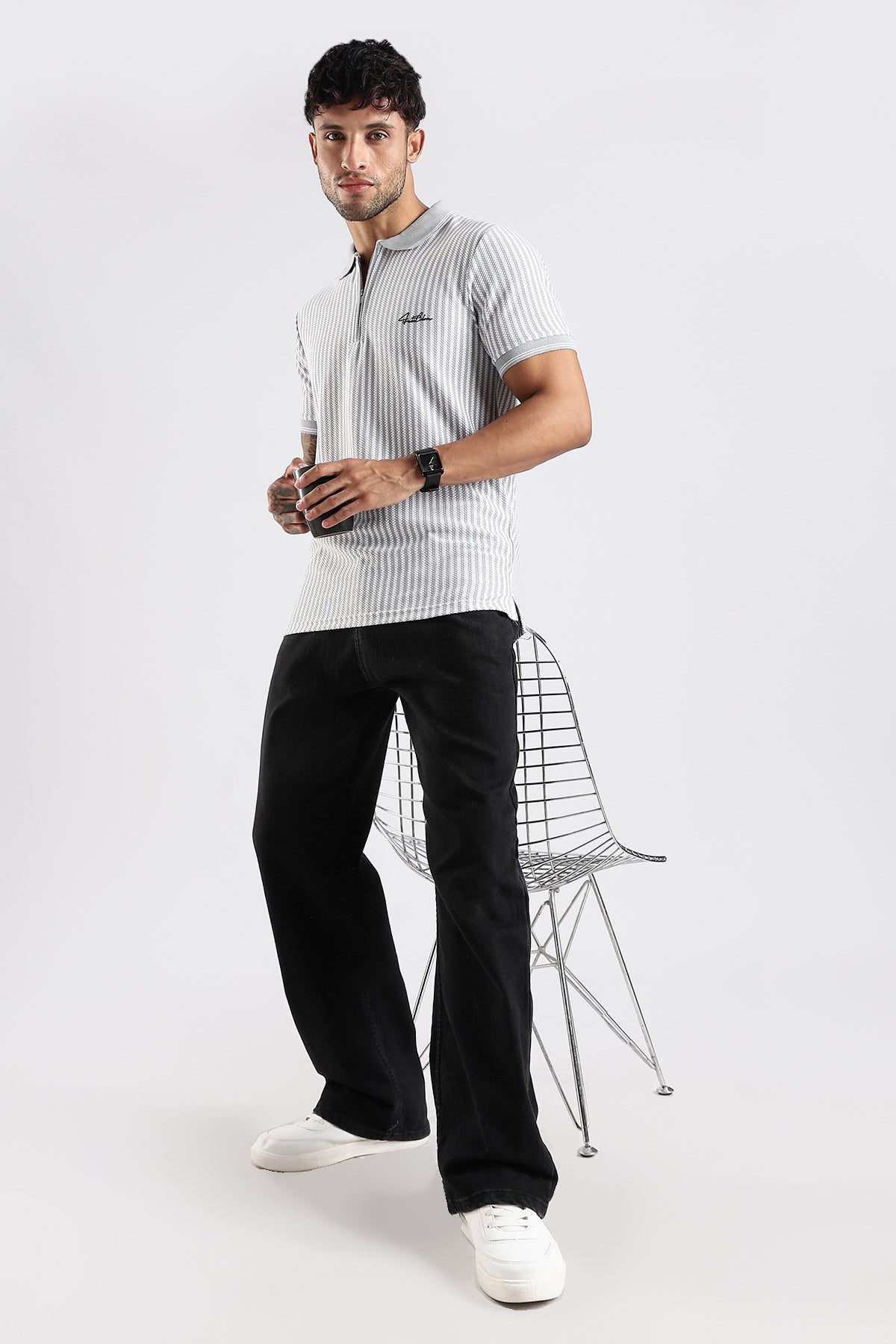 Stripe Polo T-shirt