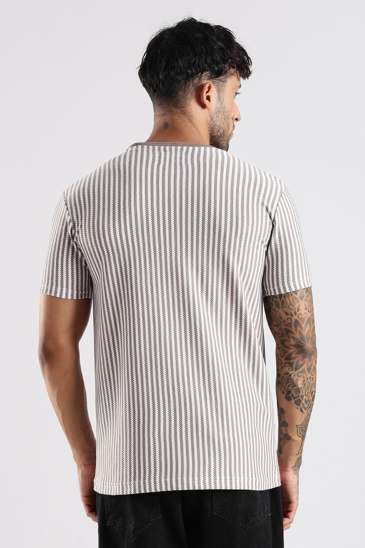 Stripe HD Plain T-shirt