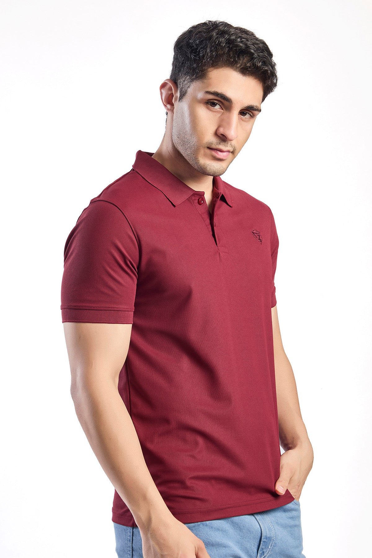 Plain Polo T-shirt FITZIG