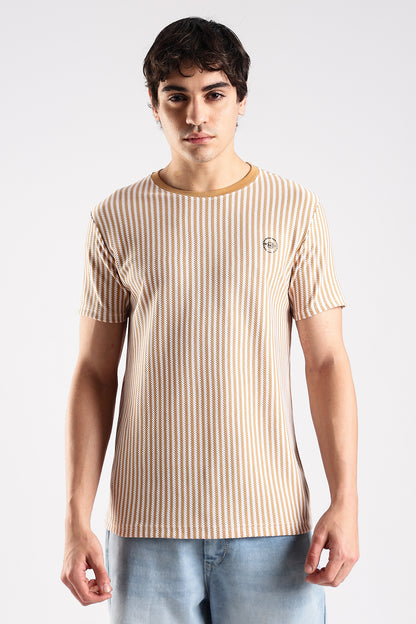 Stripe HD Plain T-shirt