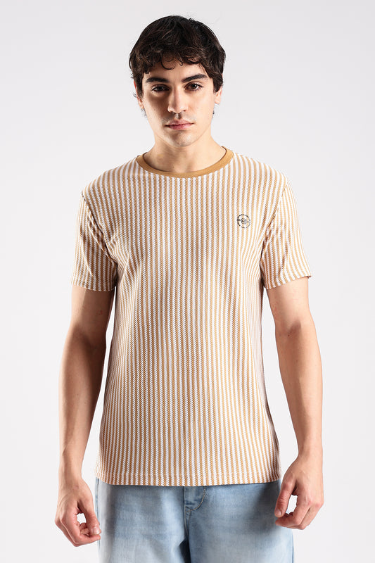 Stripe HD Plain T-shirt