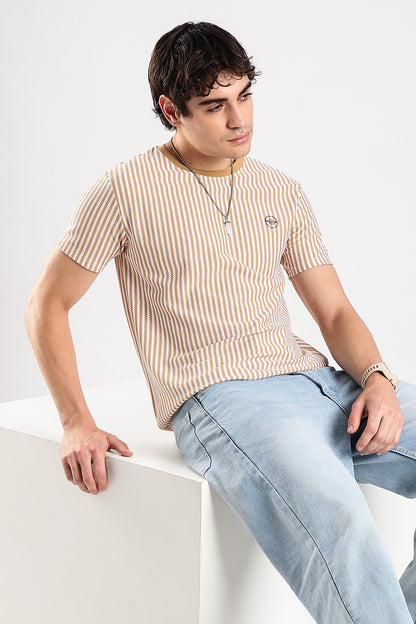 Stripe HD Plain T-shirt
