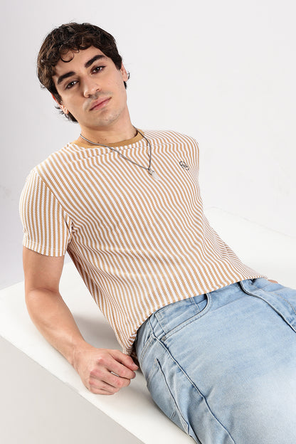 Stripe HD Plain T-shirt