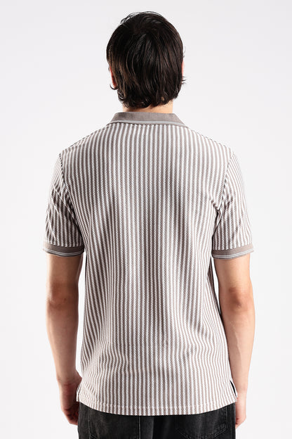 Stripe Polo T-shirt