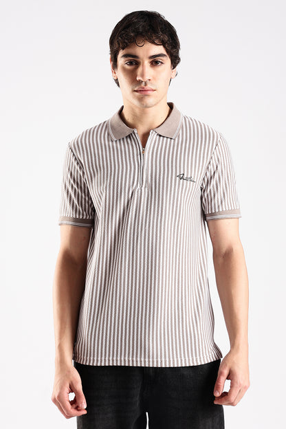 Stripe Polo T-shirt