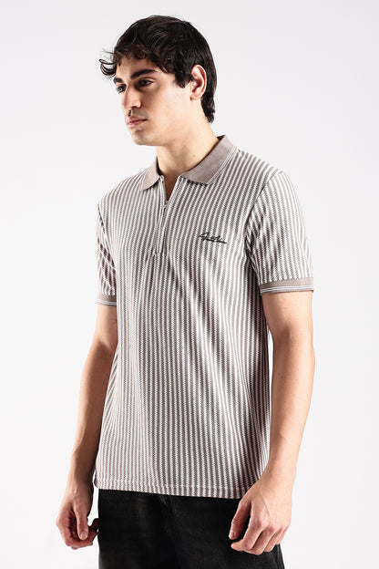 Stripe Polo T-shirt