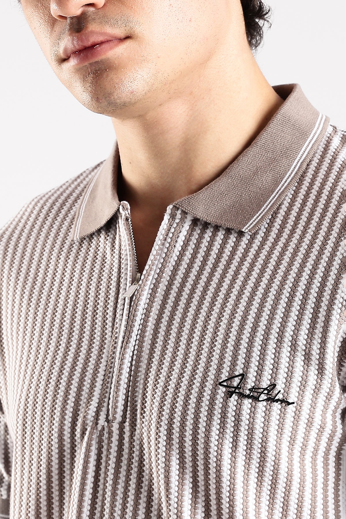 Stripe Polo T-shirt