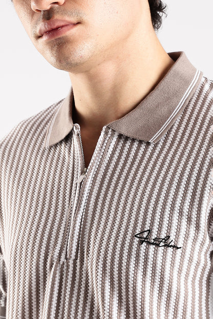 Stripe Polo T-shirt