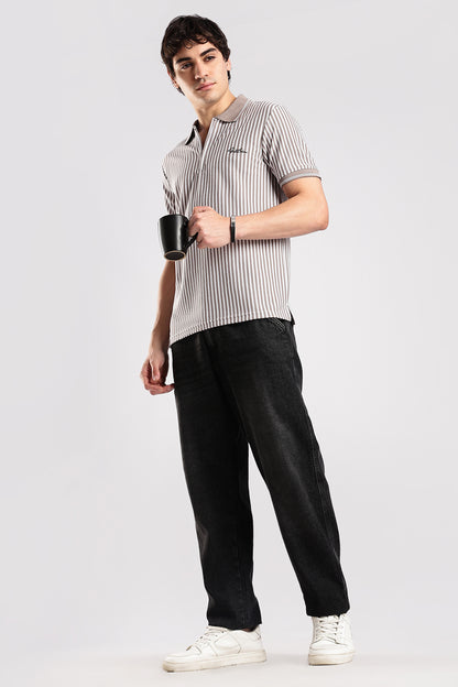 Stripe Polo T-shirt