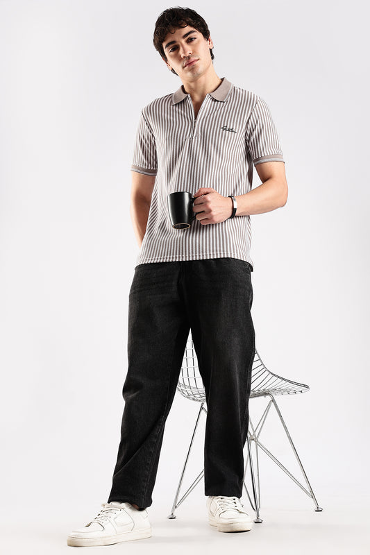 Stripe Polo T-shirt