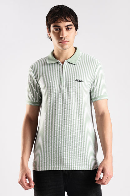 Stripe Polo T-shirt