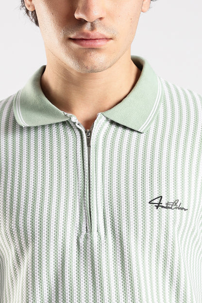 Stripe Polo T-shirt