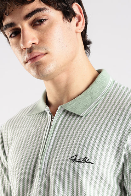 Stripe Polo T-shirt