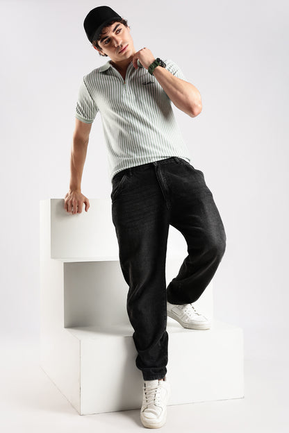 Stripe Polo T-shirt