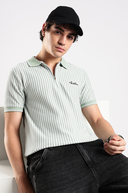 Stripe Polo T-shirt