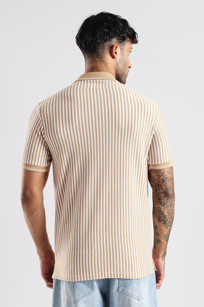 Stripe Polo T-shirt