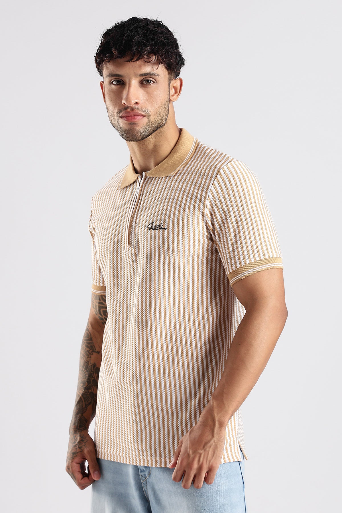 Stripe Polo T-shirt
