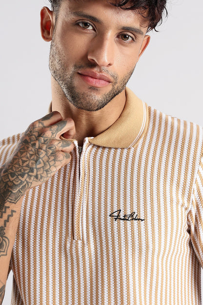 Stripe Polo T-shirt