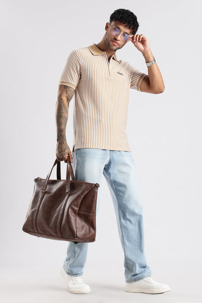 Stripe Polo T-shirt