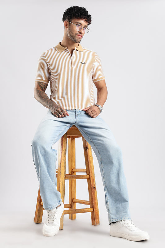 Stripe Polo T-shirt