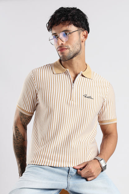 Stripe Polo T-shirt