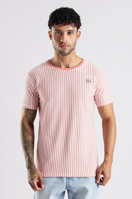 Stripe HD Plain T-shirt