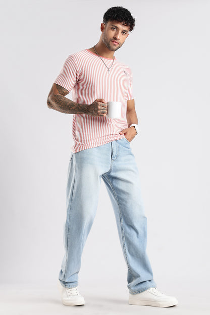 Stripe HD Plain T-shirt
