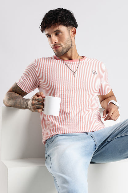 Stripe HD Plain T-shirt