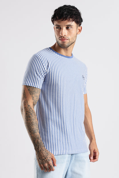 Stripe HD Plain T-shirt