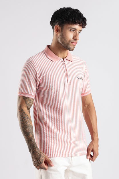 Stripe Polo T-shirt