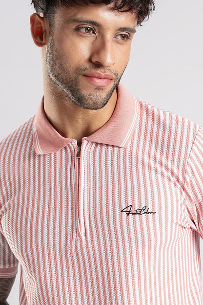 Stripe Polo T-shirt