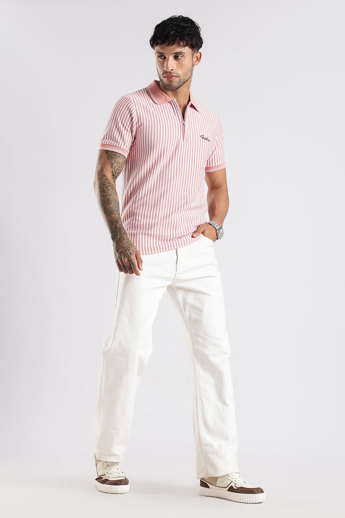 Stripe Polo T-shirt