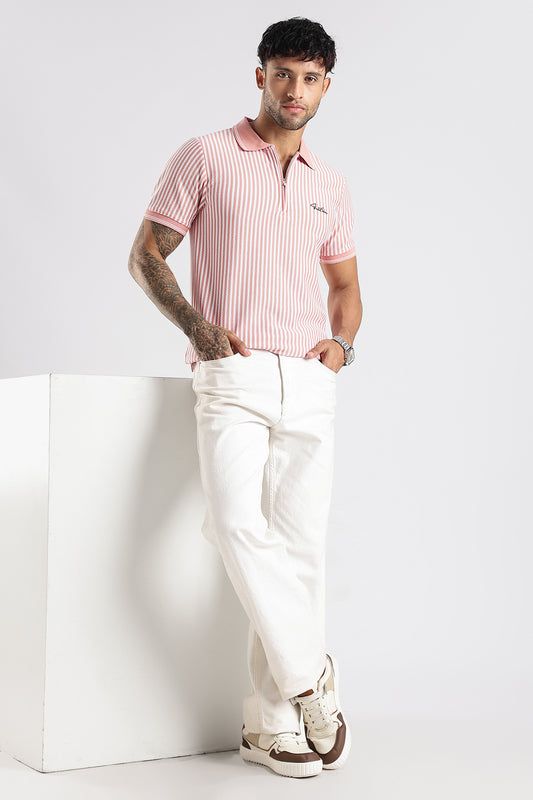 Stripe Polo T-shirt