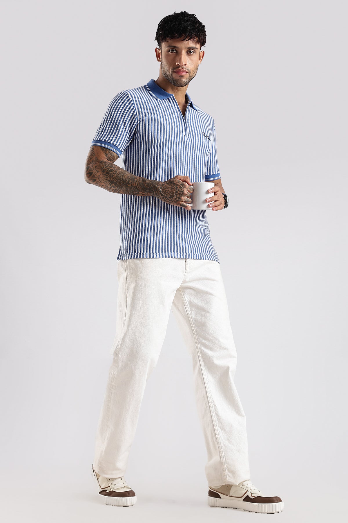 Stripe Polo T-shirt