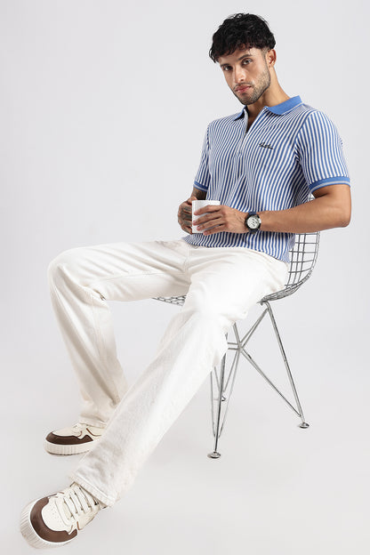 Stripe Polo T-shirt