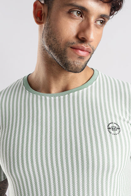 Stripe HD Plain T-shirt