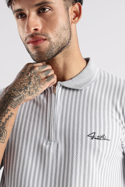 Stripe Polo T-shirt