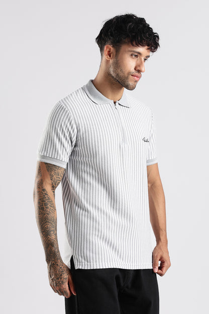 Stripe Polo T-shirt