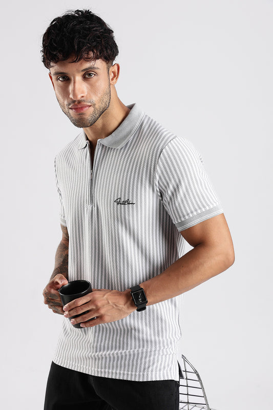 Stripe Polo T-shirt