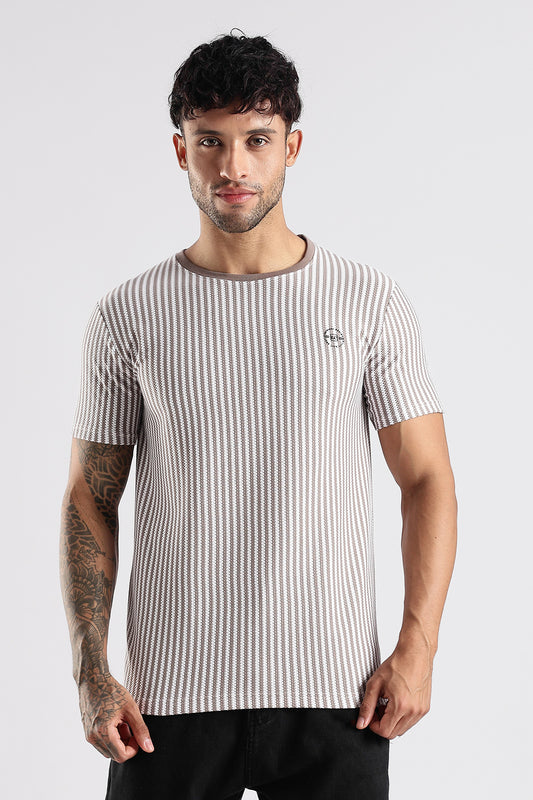 Stripe HD Plain T-shirt