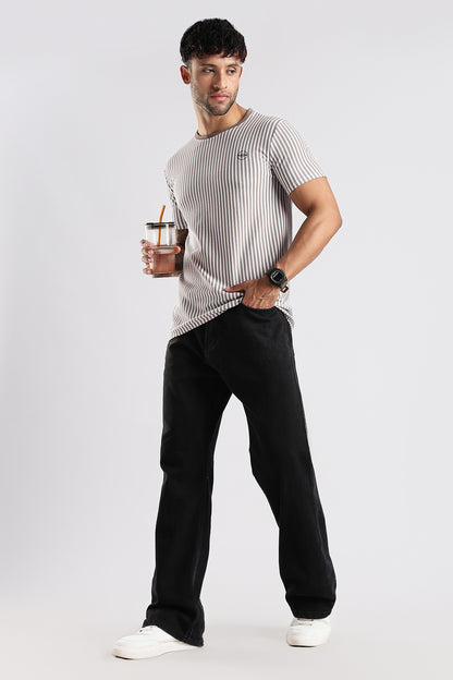 Stripe HD Plain T-shirt
