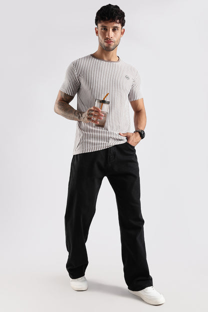 Stripe HD Plain T-shirt