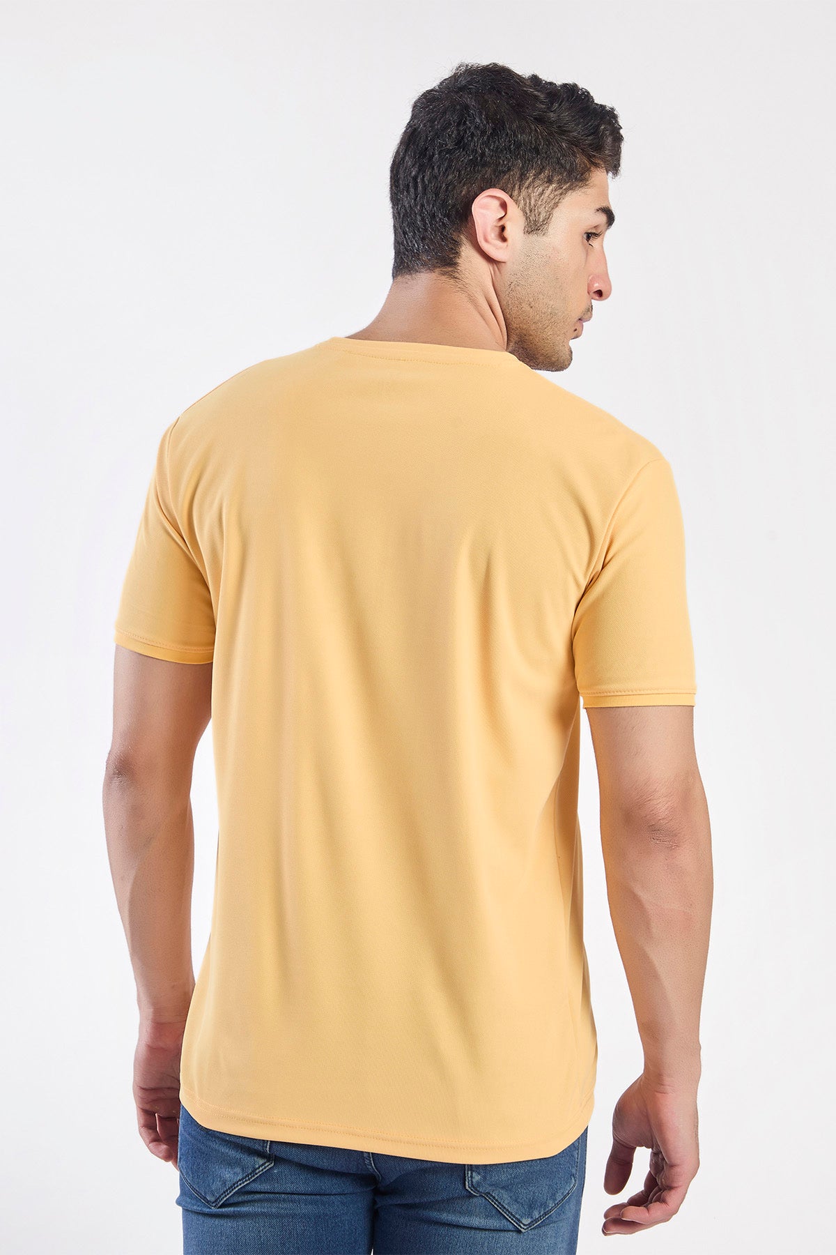 Plain Round Neck T-shirt Fitzig