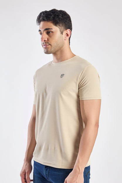 Plain Round Neck T-shirt Fitzig