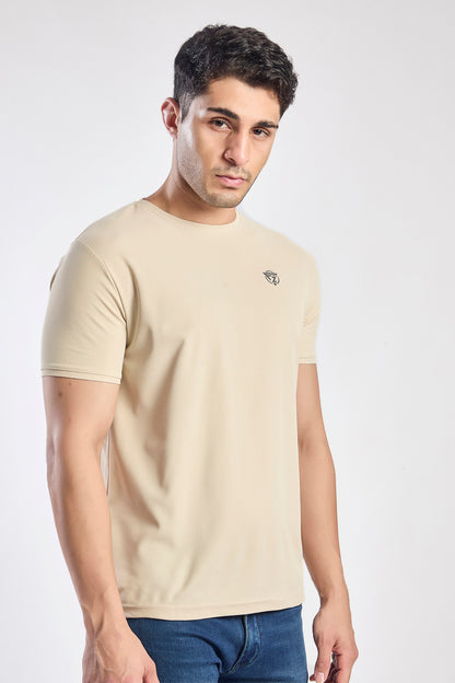 Plain Round Neck T-shirt Fitzig